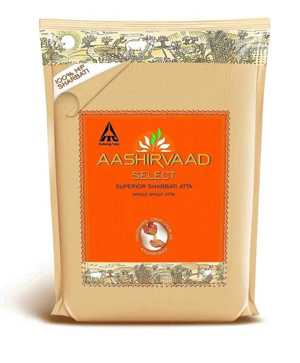 Aashirvaad Select Atta 5kg whole wheat flour pack