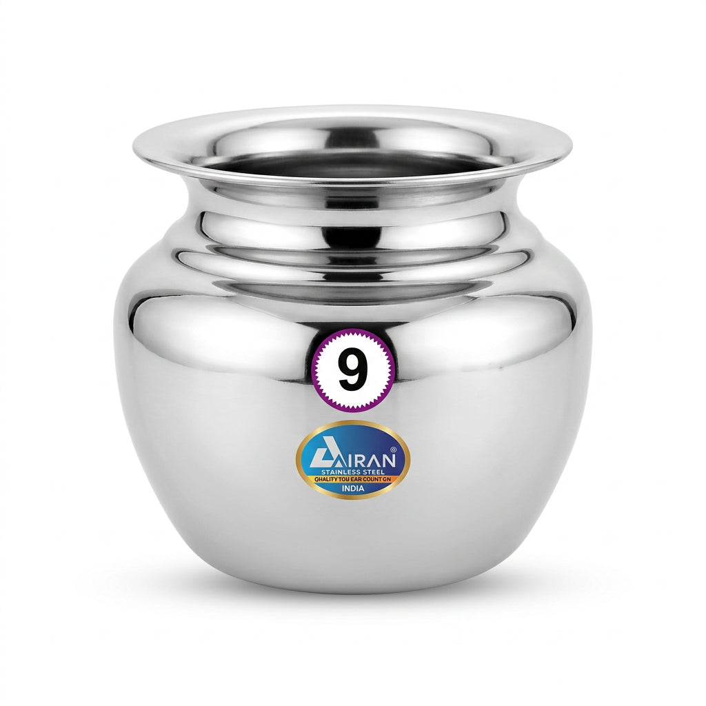 Airaan Stainless Steel Lota No. 9