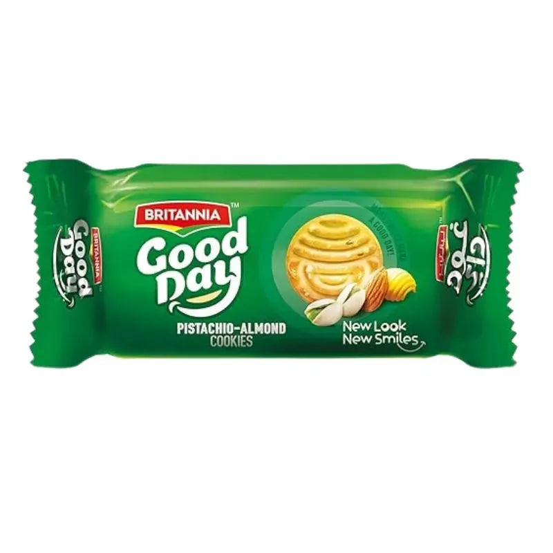 Britannia Good Day Pistachio Almond Cookies - 75g | Tasty Nutty Snack