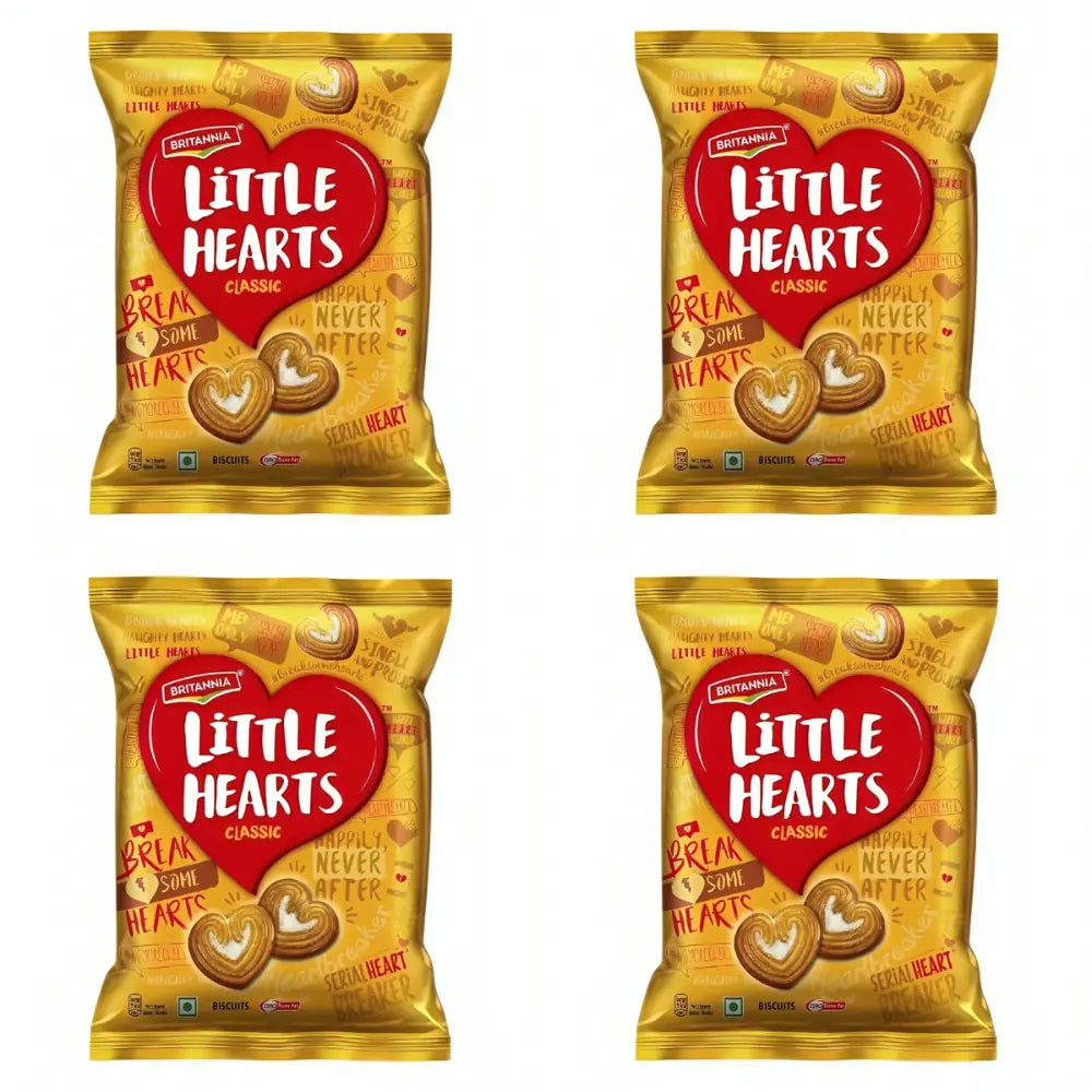 Britannia Little Hearts - 75g (Pack of 4)