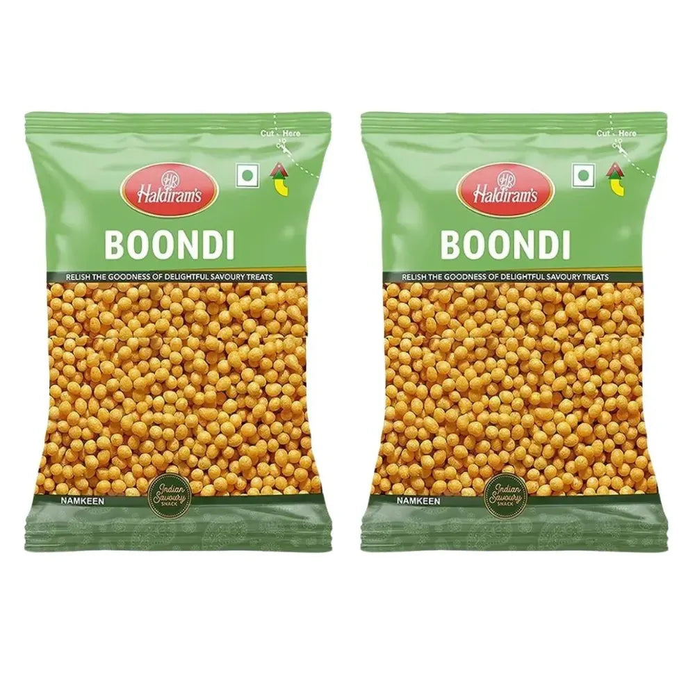 Haldiram - Boondi Plain (Salted Peas) - 200g (Pack of 2)