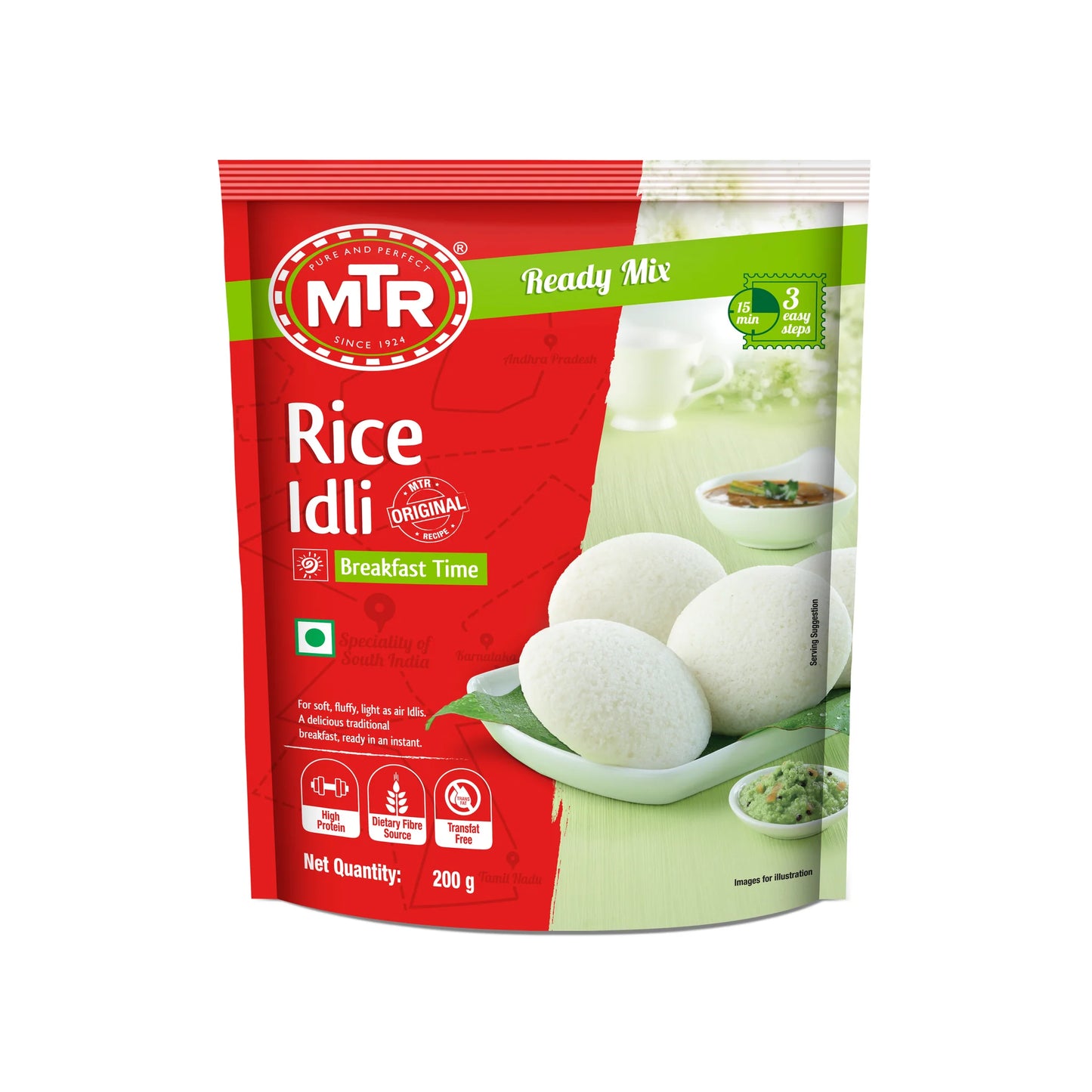 MTR Rice Idli Mix - 200g - Soft, Fluffy Idlis at Home