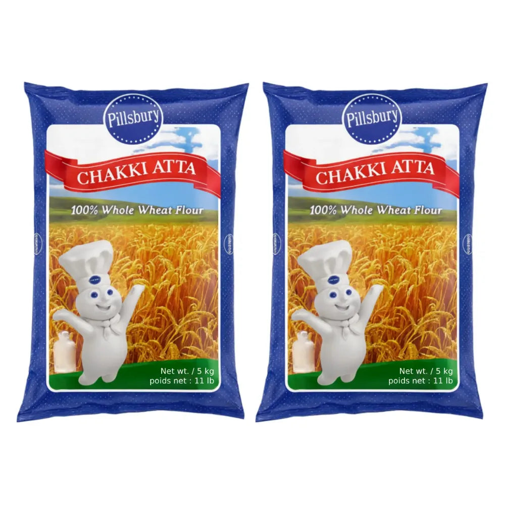 Pillsbury Chakki Atta 5kg (Pack of 2)
