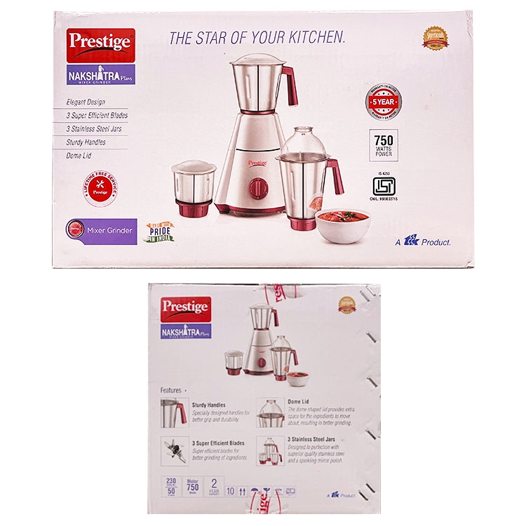 Prestige - Nakshatra Mixer Grinder - 750 Watt