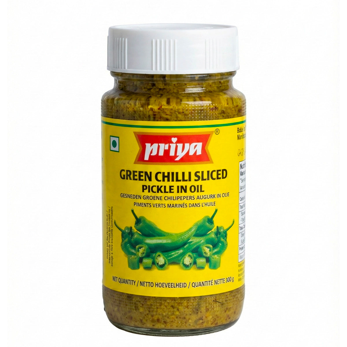 Priya Groene Chili Pickle - 300 g