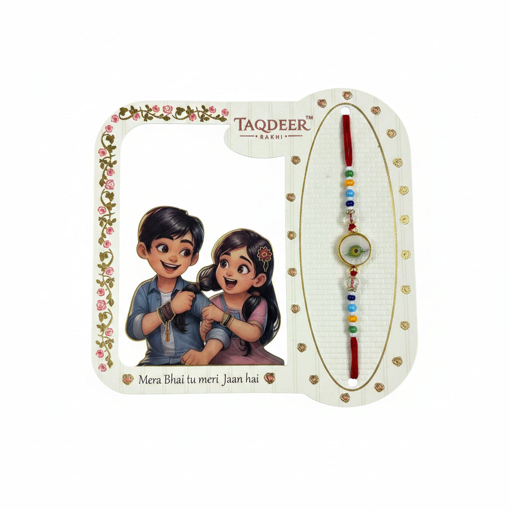 Taqdeer Peacock Eye Rakhi