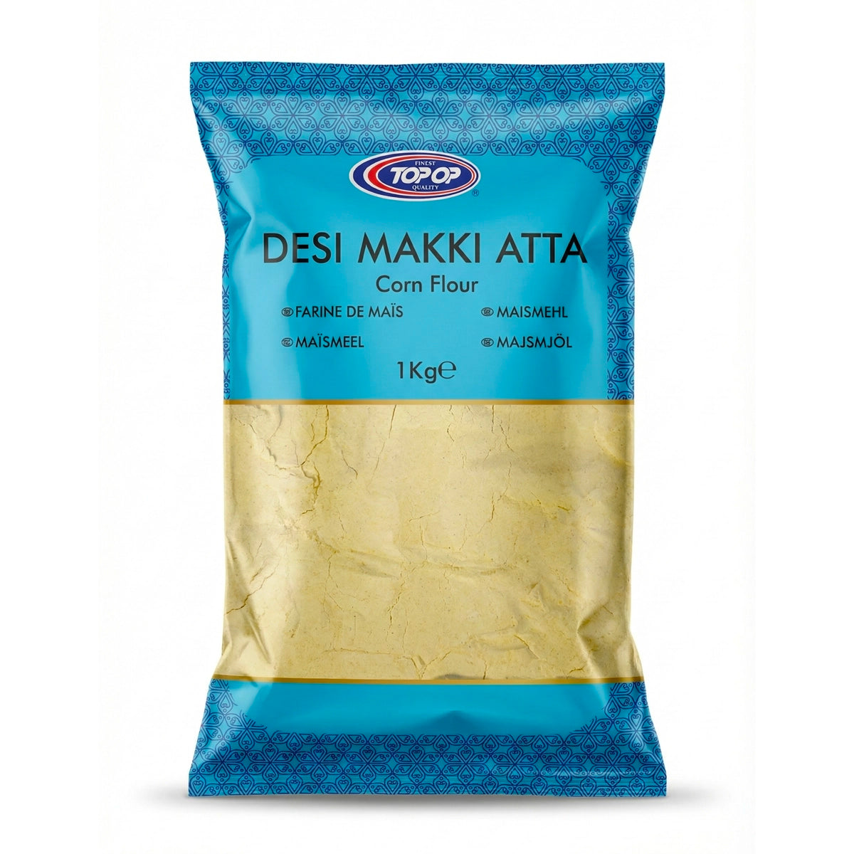 Topop Desi Makki Atta 1kg | Corn Flour for Traditional Cooking