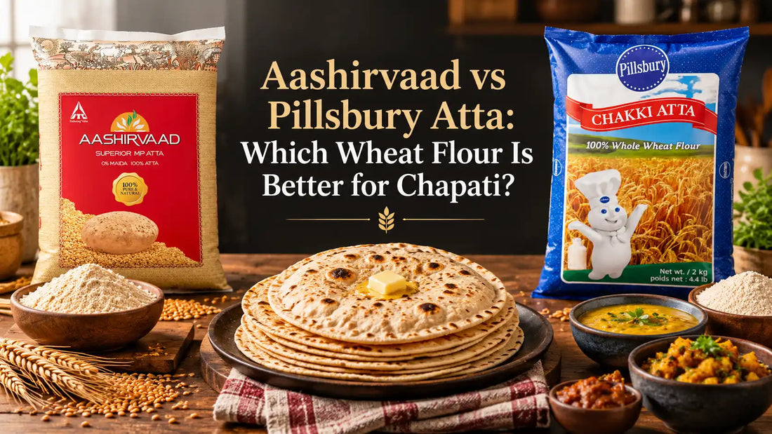 Aashirvaad vs Pillsbury Atta comparison for making soft chapati and roti.
