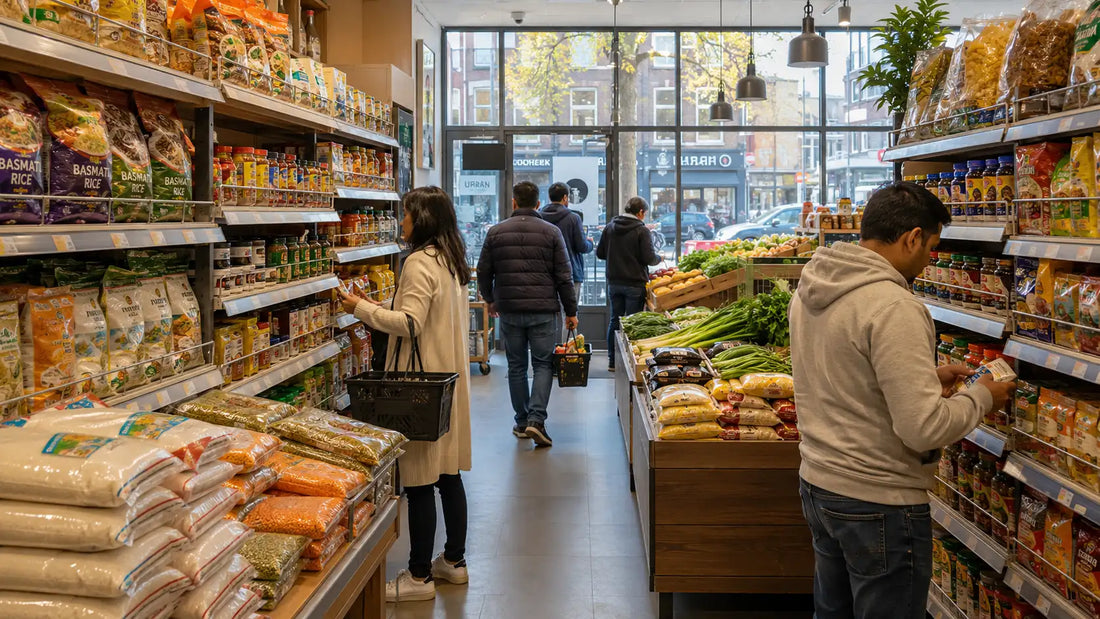 Are Indian grocery stores open on weekends in the Netherlands?