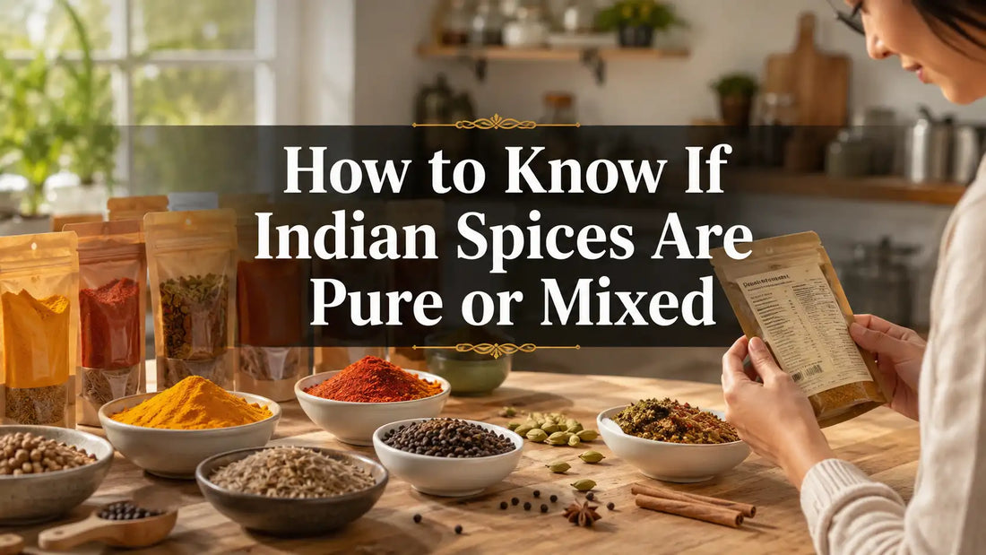 How to know if Indian spices are pure or mixed