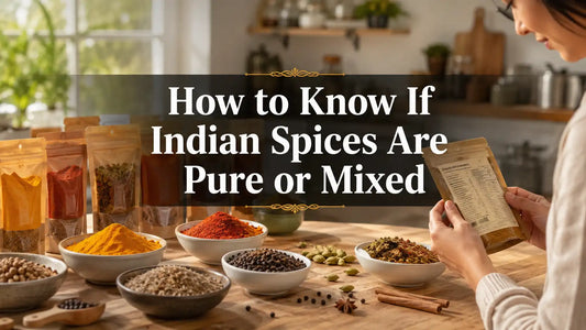 How to know if Indian spices are pure or mixed