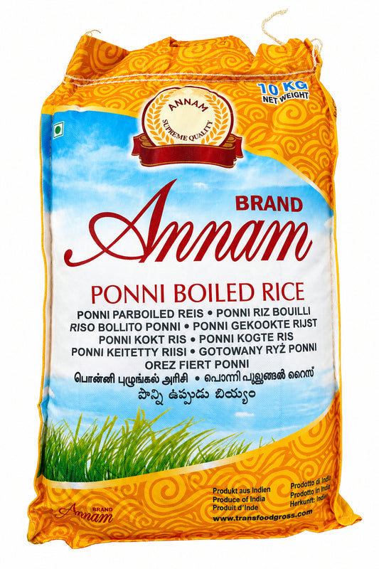 Annam Ponni Boiled Rice - 10kg