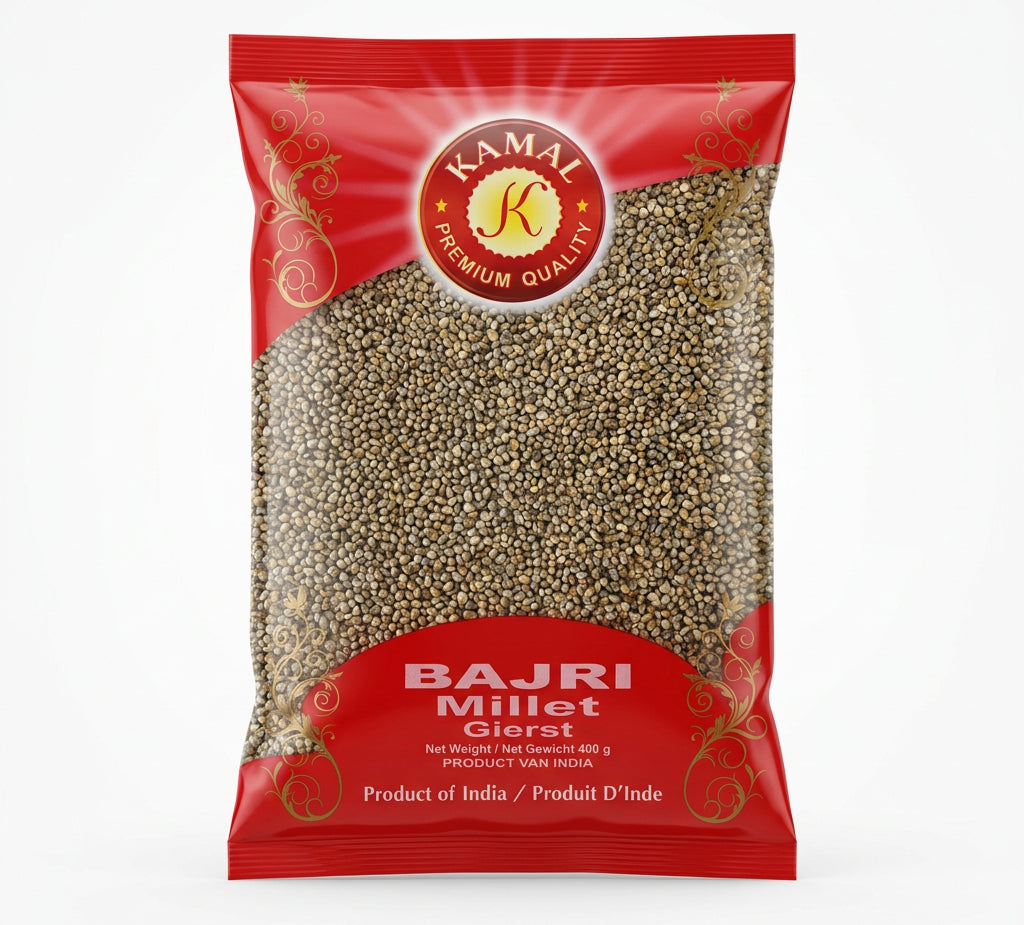 Whole Bajra Seeds 400g also known as Pearl Millet, Bajri and Parelgierst for Indian cooking