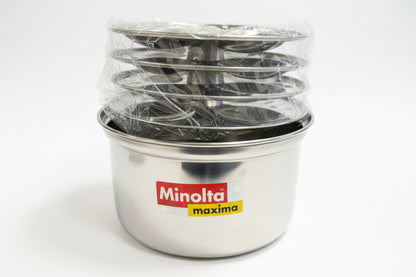 Minolta Idli maker 4 Plates Stainless Steel