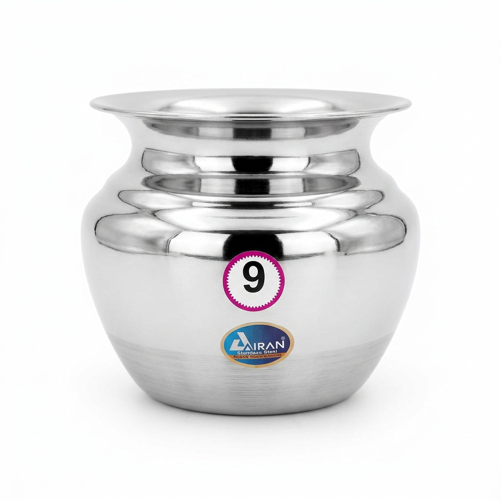 Airaan Stainless Steel Lota No. 9