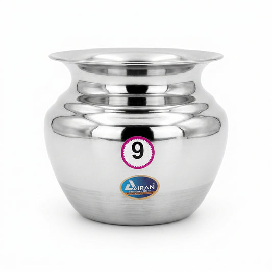 Airaan Stainless Steel Lota No. 9