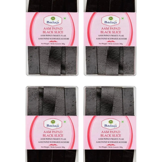 Balaji - Aam Papad Black Slice 200g (Pack of 4)