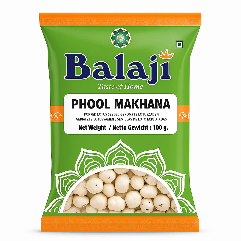 Balaji Phool Makhana 100g | Crunchy Roasted Lotus Seeds Snack