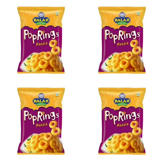 Balaji Pop Rings Masala  - 65g (Pack of 4)
