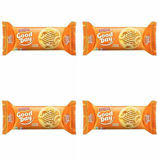 Britannia Good Day Cashew Biscuits - 75g (Pack of 4)