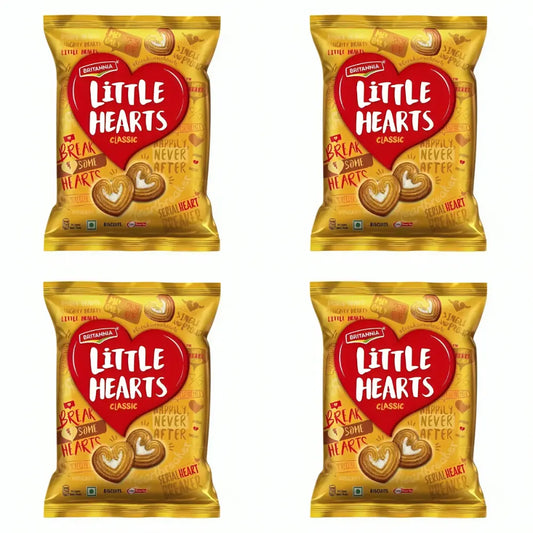 Britannia Little Hearts - 75g (Pack of 4)