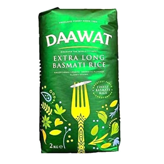 Daawat Green Basmati Extra Long Rice  - 2Kg