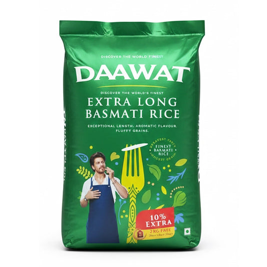 Daawat - Extra Long Basmati Rice - 20kg + 2kg Free