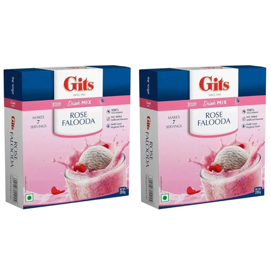 Gits Rose Falooda Mix - 200g (Pack of 2)
