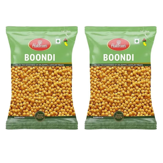 Haldiram - Boondi Plain  (Salted Peas) - 200g (Pack of 2)