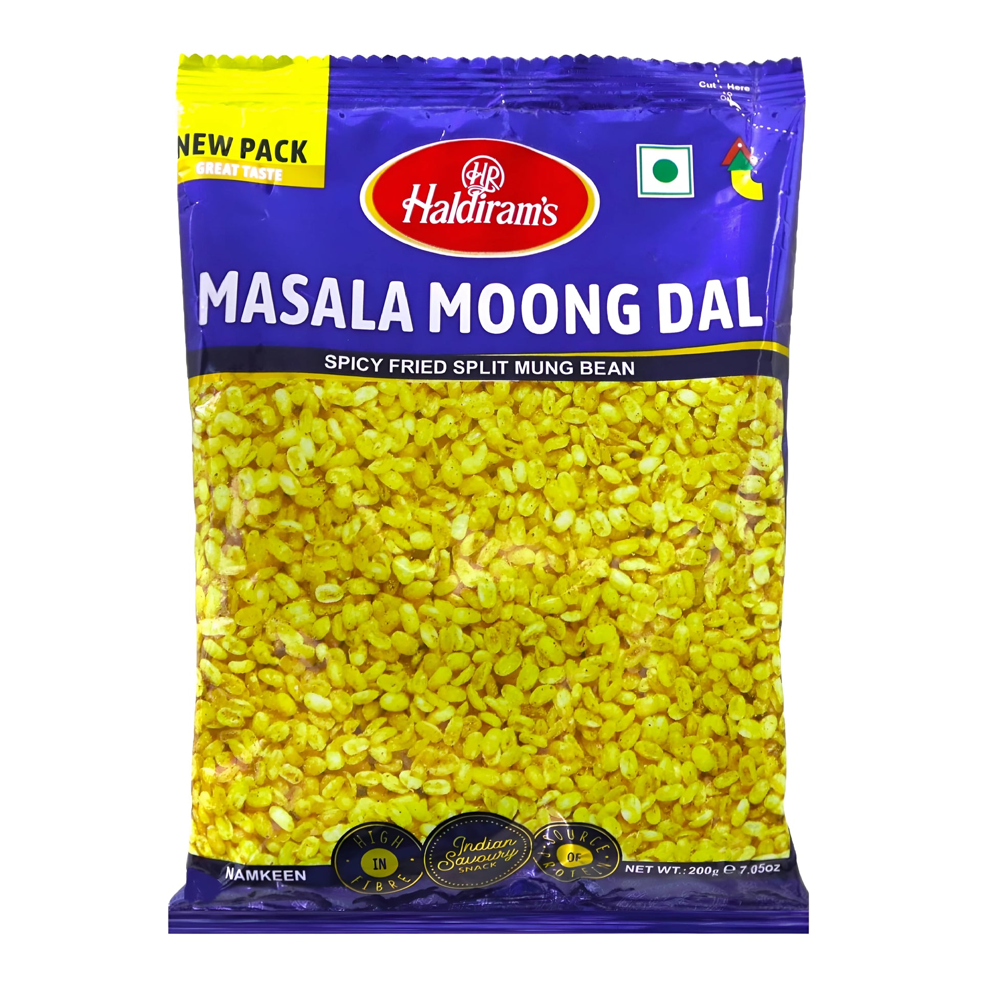 Haldiram Moong Dal Masala - Spicy & Crunchy Treat - 200g