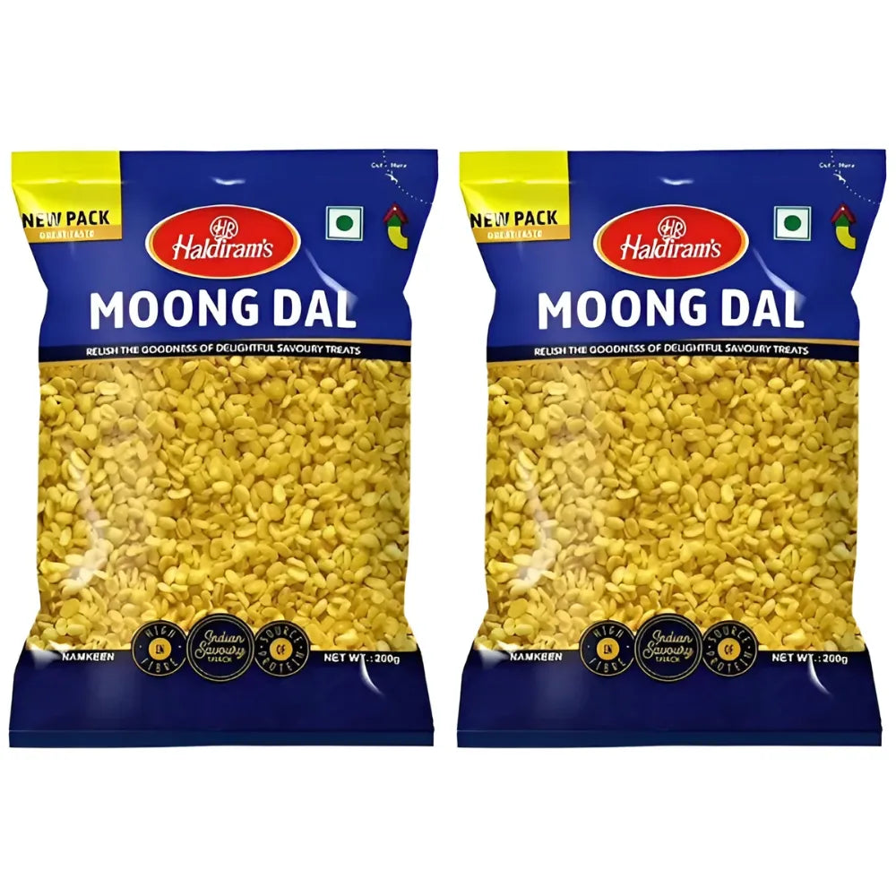 Haldiram - Moong Dal Plain - 200g (Pack of 2)
