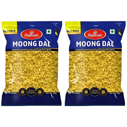 Haldiram - Moong Dal Plain - 200g (Pack of 2)
