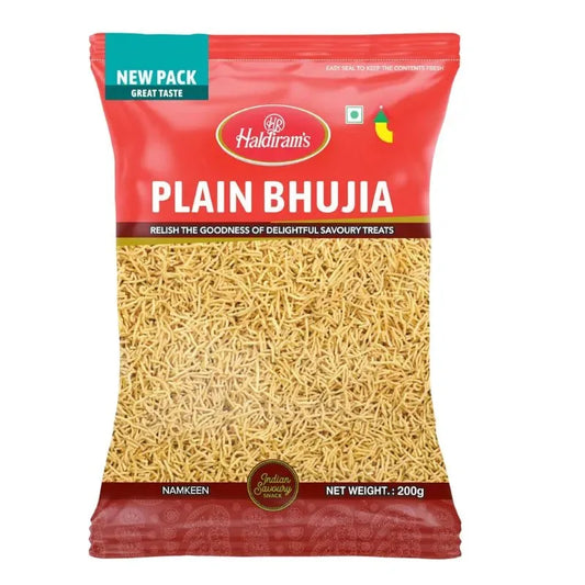 Haldiram Plain Bhujia - Simple Crunchy Snack - 200g