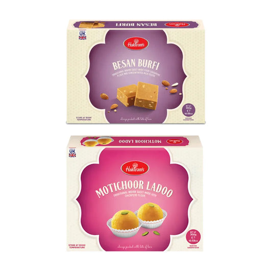 Haldiram Sweets Combo - Burfi & Ladoo 300g