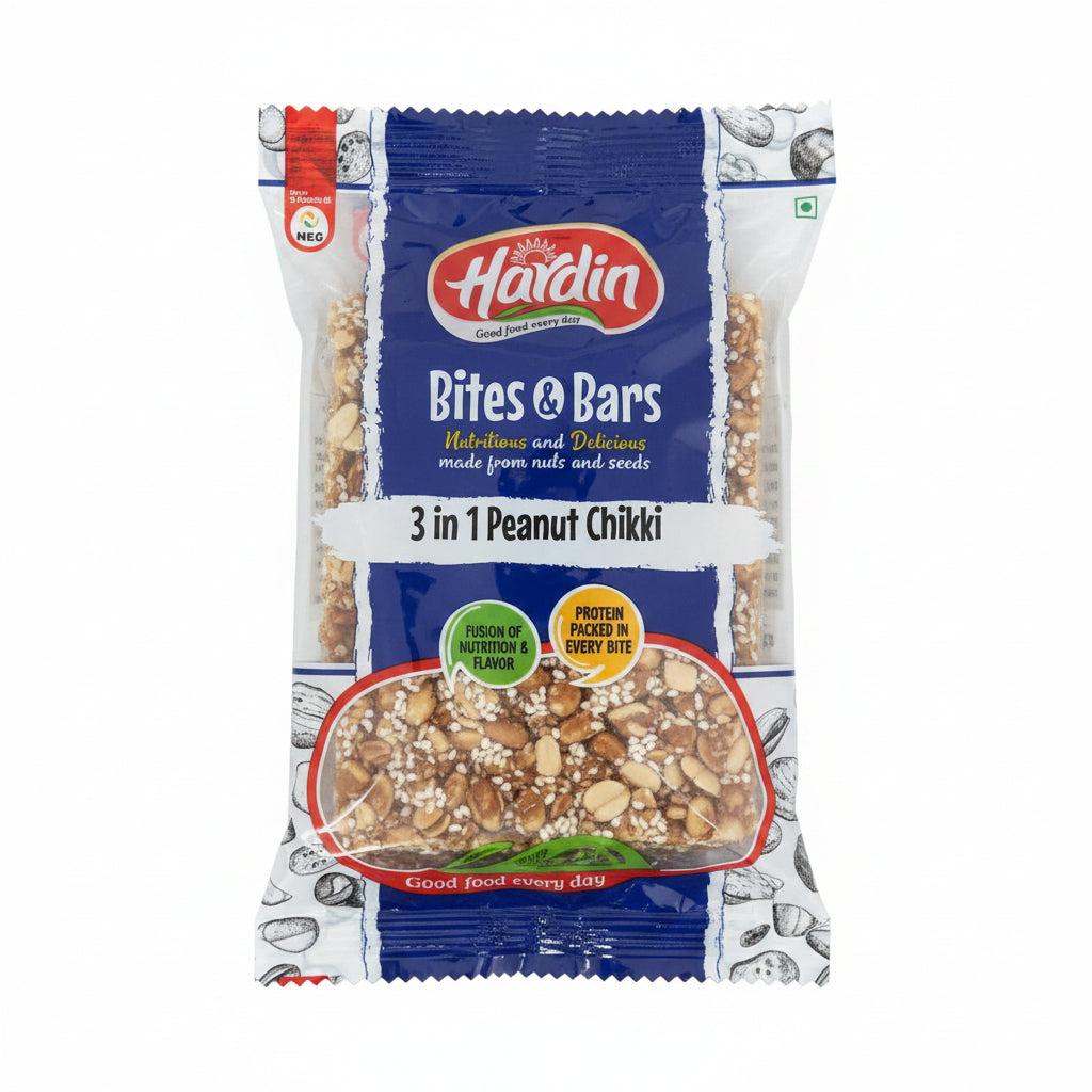 Hardin 3 in 1 Peanut Chikki - 200g