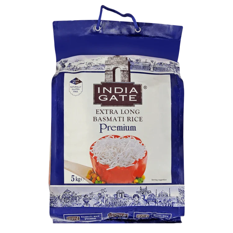 India Gate Extra Long Basmati Rice Premium 5kg
