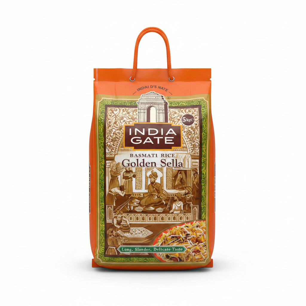 India Gate Golden Sella Basmati Rice - 5kg
