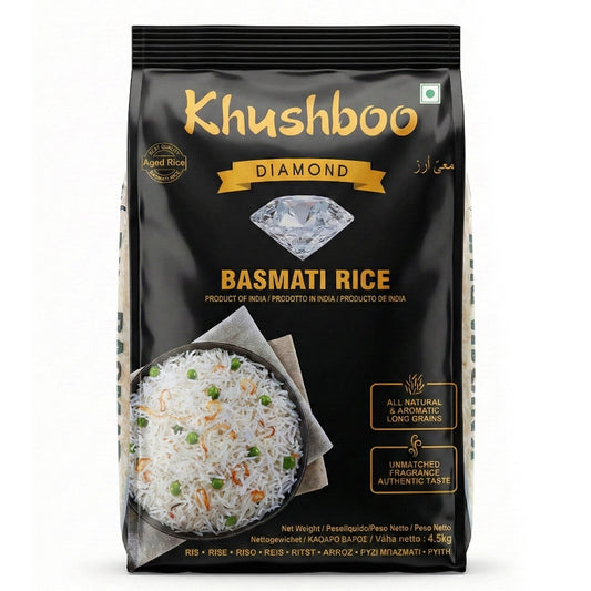 Khushboo Diamond Basmati Rice - 4.5kg