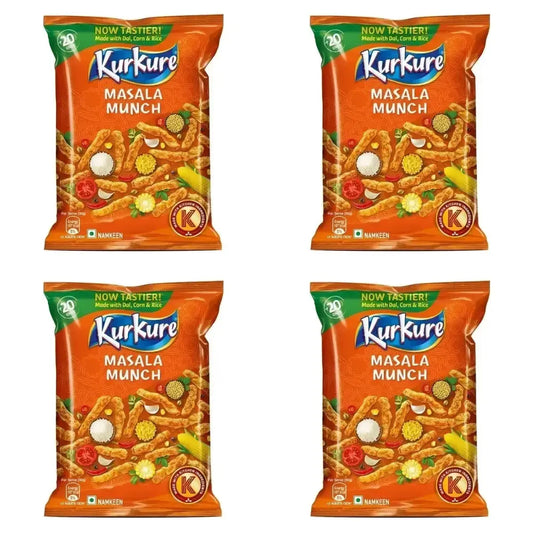 Kurkure - Masala Munch Snack - 80g (Pack of 4)