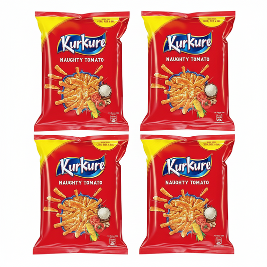 Kurkure Naughty Tomato - 72g (Pack of 4)