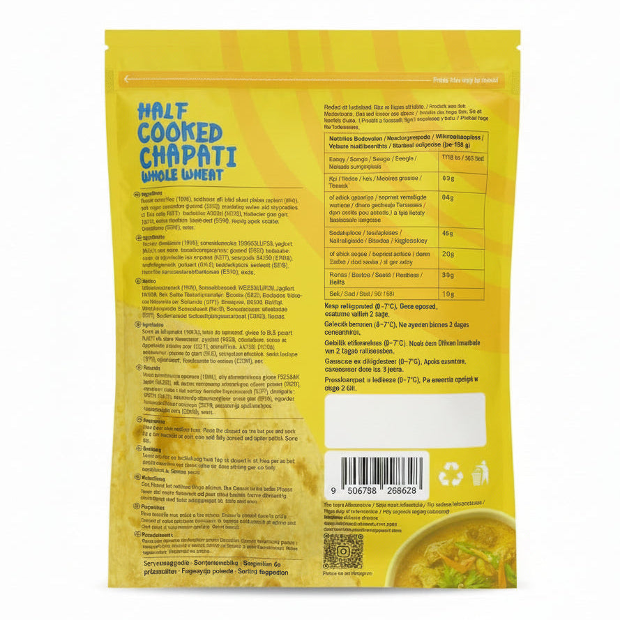 Mother’s Kitchen Whole Wheat Chapati - 8 Pieces