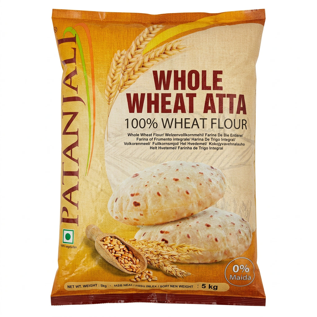 Patanjali Whole Wheat Atta - 5kg