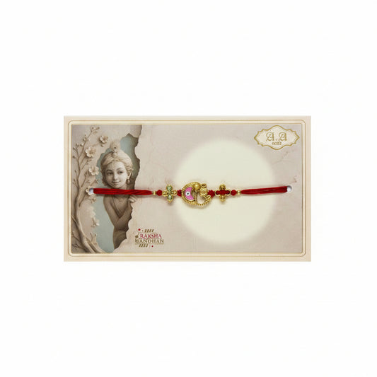 Peacock & Floral Design Rakhi