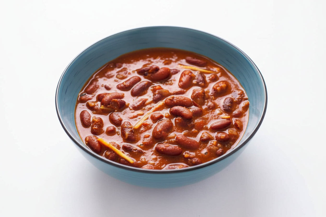 Bowl of red kidney bean curry 