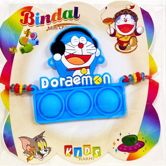 Buy Kids Doraemon Popit Headphones Blue Thread Rakhi Online