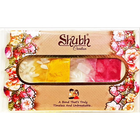 Buy Roli Chawal Kumkum Akshat Pack Shubh Creation Rakhi Online