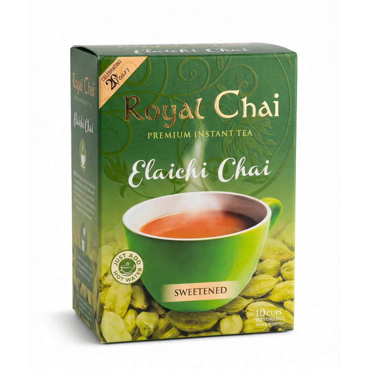 Royal Chai Elaichi Sweetened 220g | Instant Cardamom Tea Mix