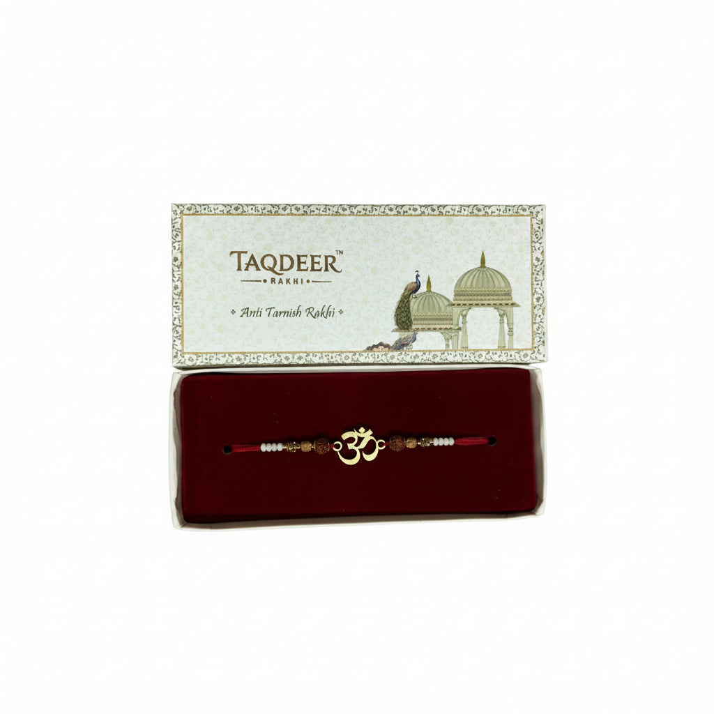 Taqdeer Om Rudraksha Rakhi