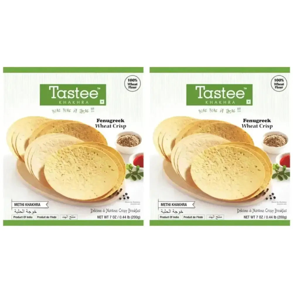 Tastee Methi Khakhra - 200g (Pack of 2)