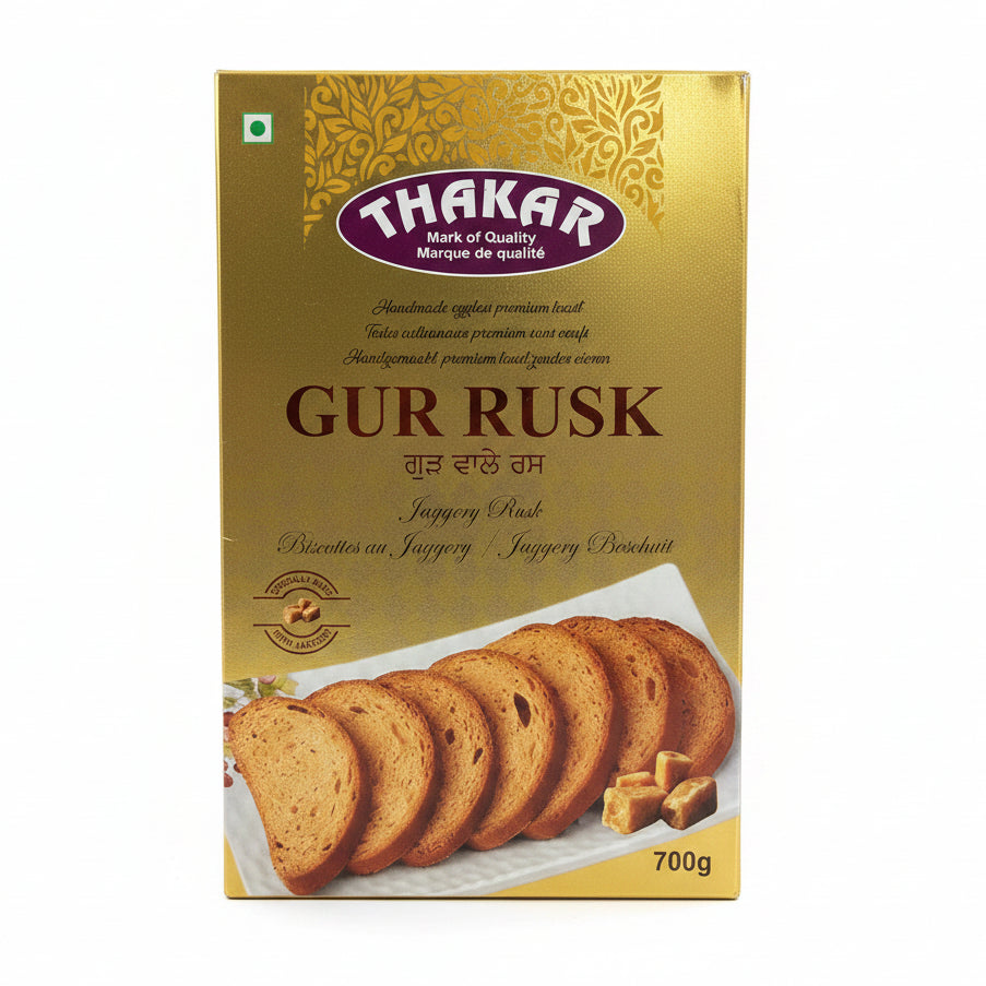 Thakar Gur Rusk (Jaggery Rusk) - 700g